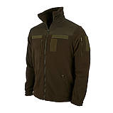 Тактична флісова кофта SARMAT DARK OLIVE FLEECE 280 гр/м олива WinTac, фото 4