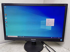 Б/в Монітор Б-клас Philips 203V | 20" (1600x900) TN | VGA | VESA 100x100 | Кабелі в комплекті
