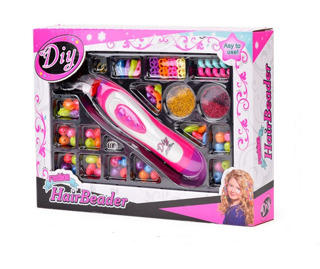 Набір для творчості для дівчинки Diy пристрій для плетіння кісок, намистини, гребінця