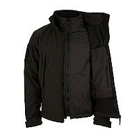 Зимова тактична куртка Soft Shell STALKER WINTER BLACK 2 in 1 WinTac