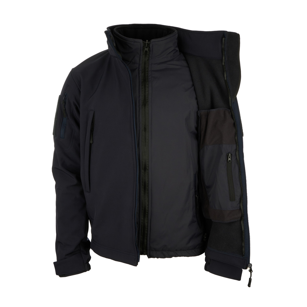 Зимова тактична куртка Soft Shell STALKER WINTER NAVY BLUE 2 in 1 WinTac