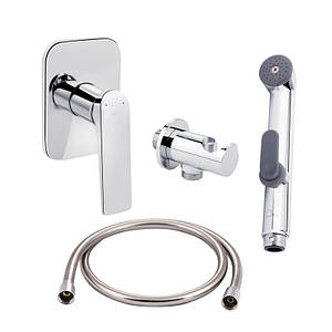 Комплект для біде Vlasta Chrome: Змішувач QTVLA6228102NC + Підключення QTCRMBH030 + Лійка + QTCRMA021 Шланг