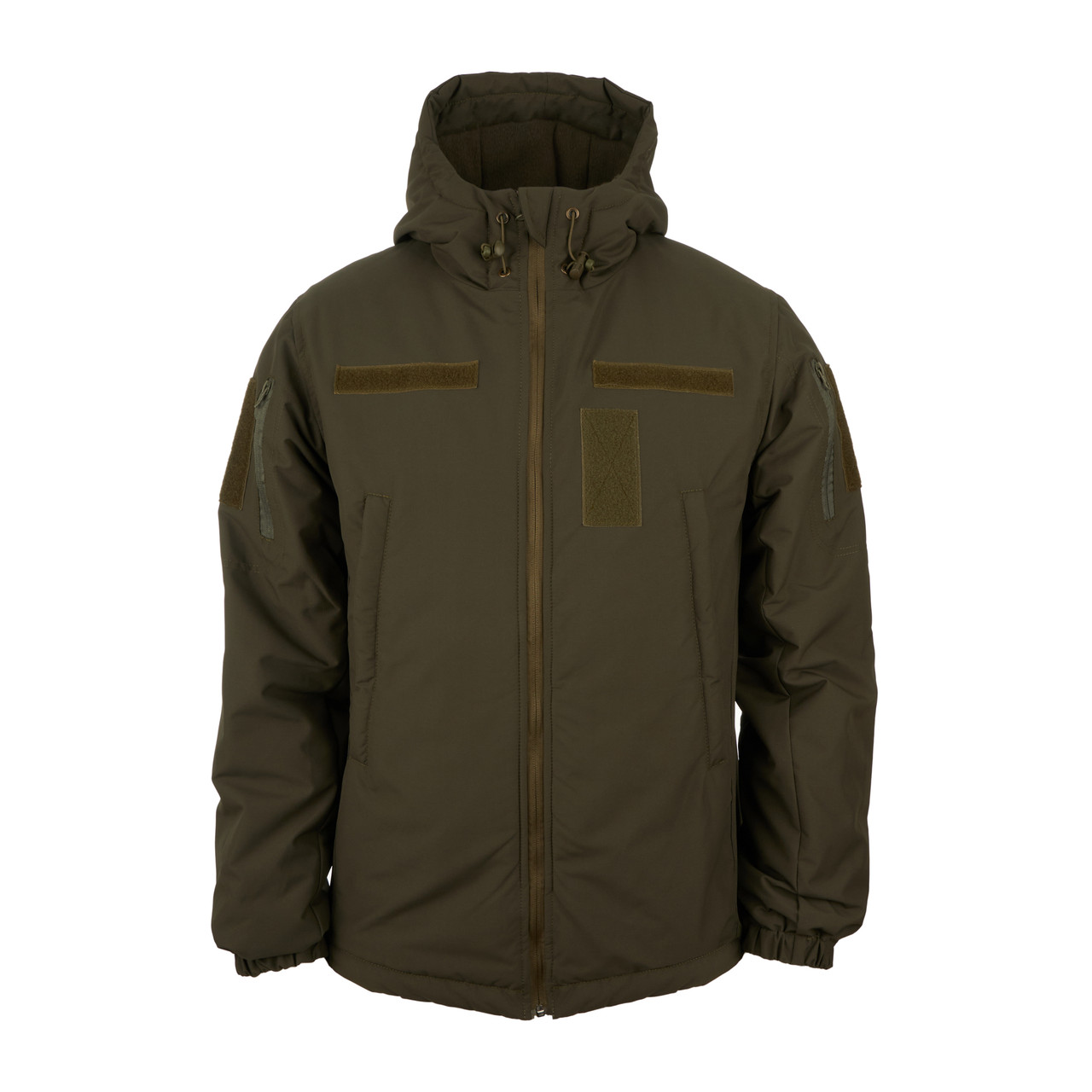 Зимова тактична куртка WinTac STALKER WINTER ARMOR OLIVE VELCRO олива, фото 1