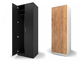 Шафа для одягу 70х200х53 см (Базовий колір ДСП: Алюміній; )