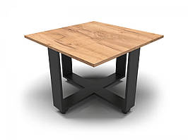 Журнальний столик на колесах 70х54х70 см (Базовий колір ДСП: Алюміній; )