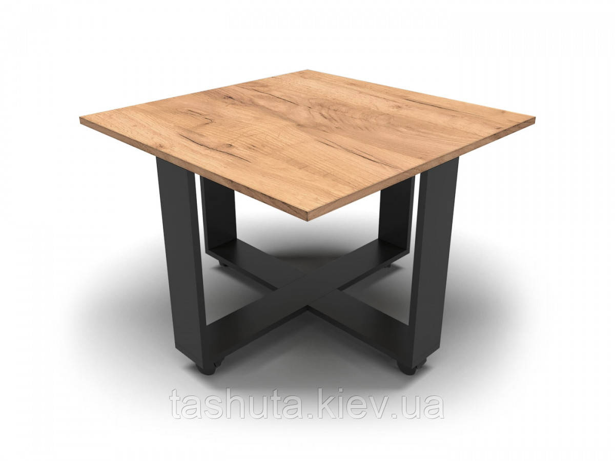 Журнальний столик на колесах 70х54х70 см (Базовий колір ДСП: Алюміній; )