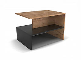 Журнальний столик без коліс 70х50х50 см (Базовий колір ДСП: Алюміній; )