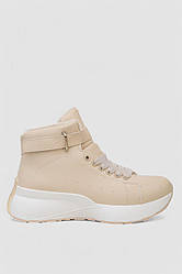 Черевики зимові жіночі на хутрі, колір бежевий, 248RXM26