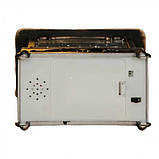 Новорічний музичний світильник ретро ліхтар WDL-24072 Санта і Сніговик Білий  з автопіддувом на батарейках, USB, фото 4