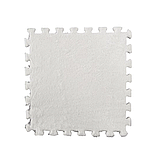 Килимок-пазл плюшевий, термокилимок, мат дитячий теплий 60*90см, 6 пазлів, колір білий, фото 2