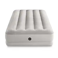 Надувний матрац односпальний з електронасосом Intex 64177, 99x191x30 см Надувне одномісне ліжко з насосом