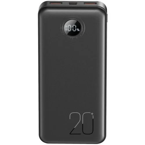 Зовнішній портативний акумулятор XO PR239 20000mAh Black 2xUSB+Type-C QC&PD3.0 22.5W