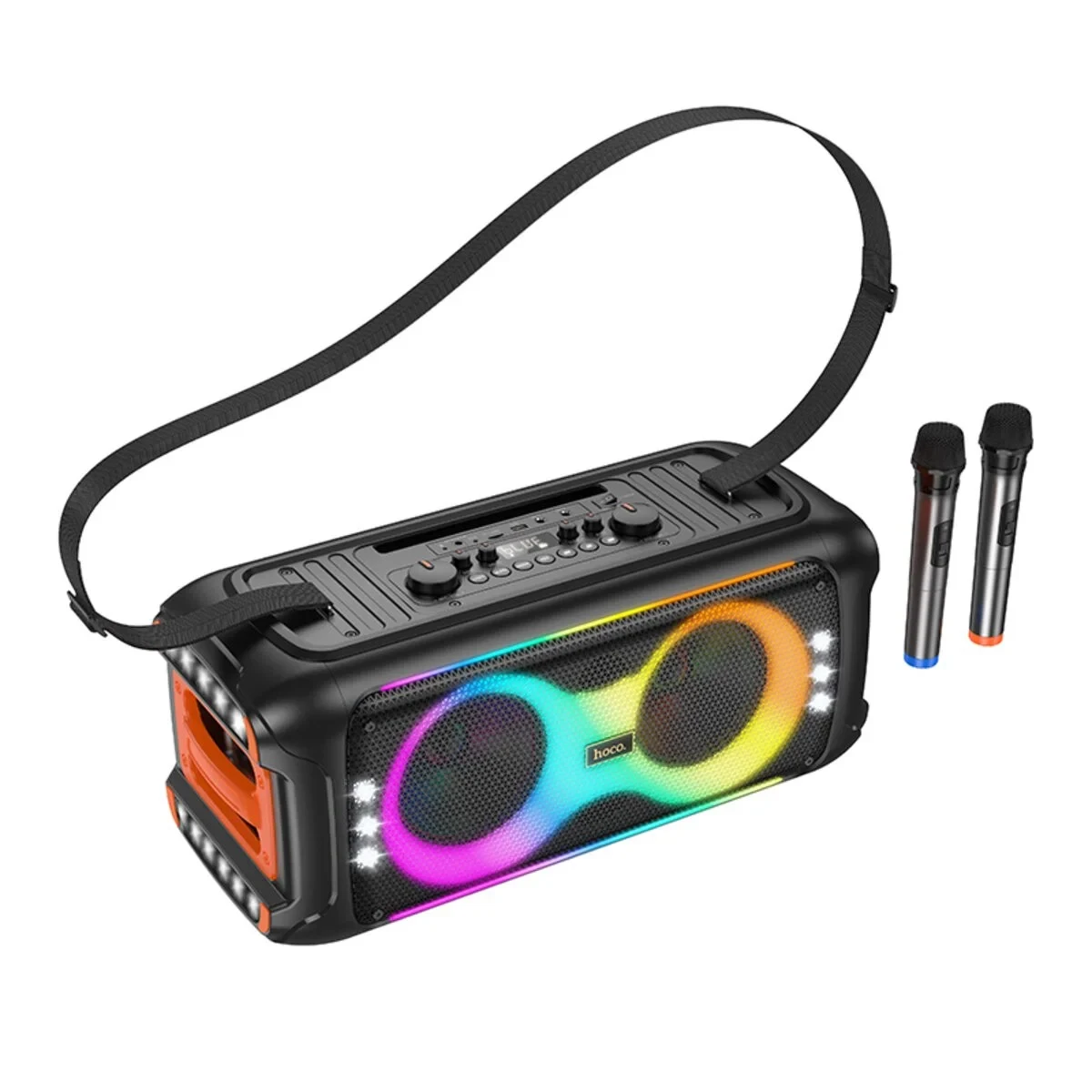 Акустика портативна Hoco HA9 Kayman dual-mic outdoor BT speaker Black