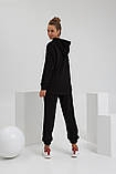 Чорний костюм для вагітних та годуючих теплий трикотажний, S, фото 4