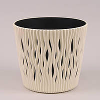 Пластиковий горщик для рослин (квітів) Sandy Round 0.9 л