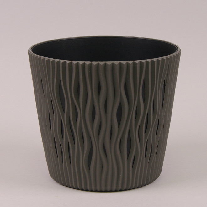 Пластиковий горщик для рослин (квітів) Sandy Round 5 л