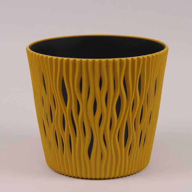 Пластиковий горщик для рослин (квітів) Sandy Round 3 л