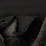 Трикотаж на екохутрі двосторонній чорний, фото 7