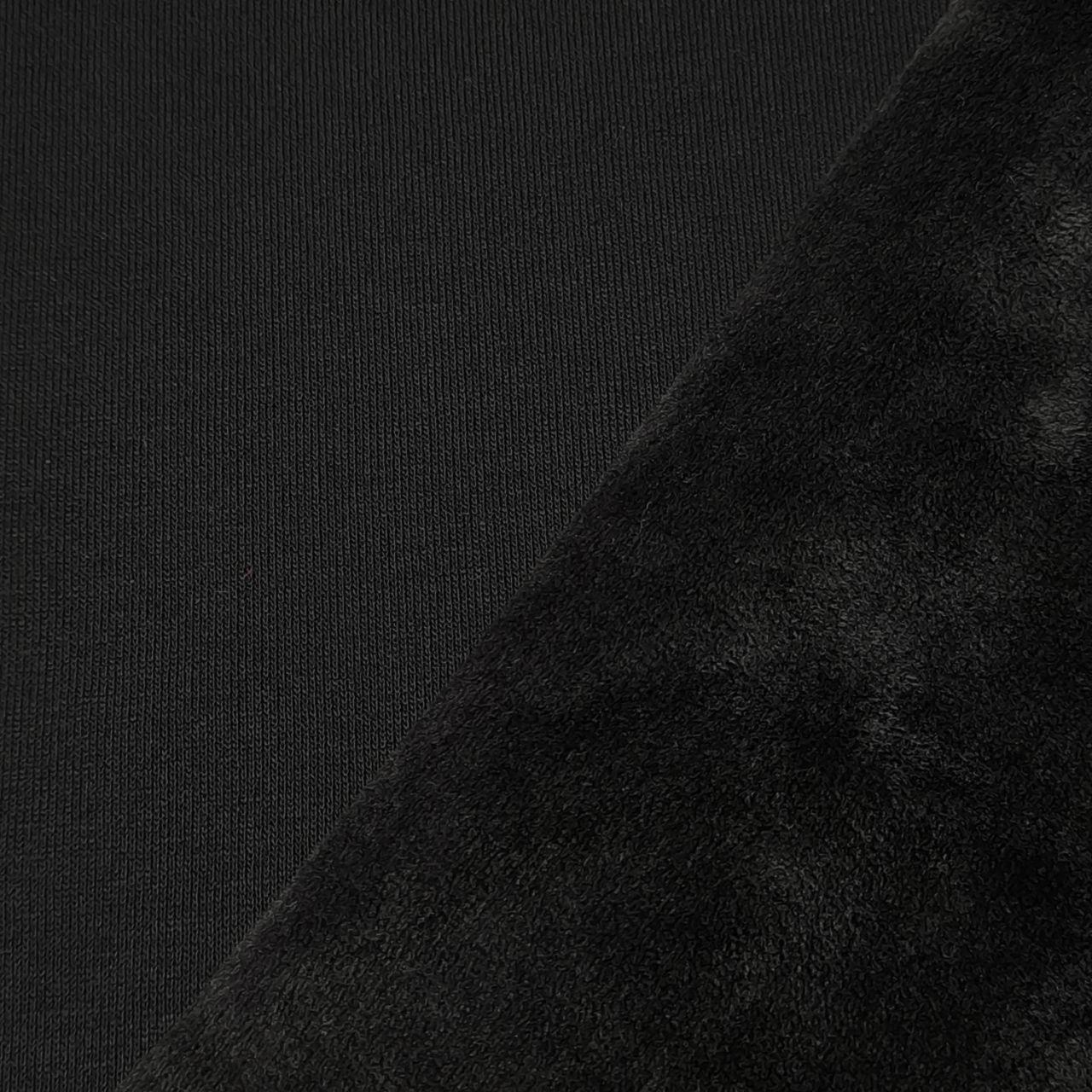 Трикотаж на екохутрі двосторонній чорний, фото 1