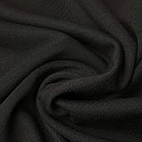 Трикотаж на екохутрі двосторонній чорний, фото 5