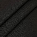 Трикотаж на екохутрі двосторонній чорний, фото 3