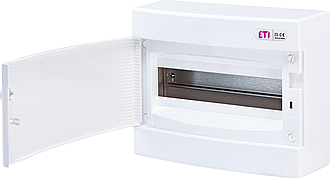 Щиток під автомат зовнішній 12 білий з дверцятами ETI ECT12PO (001101006)