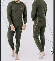 Термобілизна чоловіча Columbia M, L, XL, 2XL мікродайвінг з начосом ОЛИВА