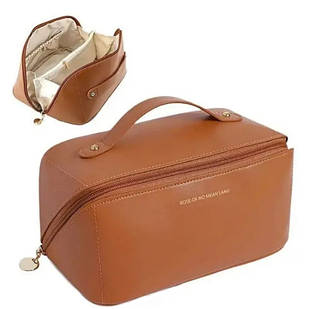 Косметичка жіноча дорожня Makeup bag AND XL-980 Коричнева