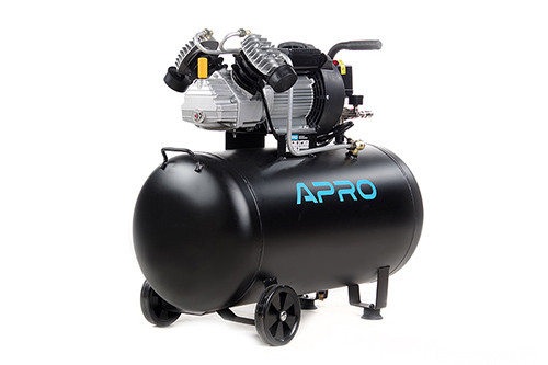 Компресор двоциліндровий OFD-100MX 8Бар 2.8 кВт 430 л/хв 100 л (2 крани) + Олія 0,2 л APRO, фото 1