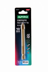 Свердло для скла та кахлю 4 грані HEX 10 мм PRO APRO