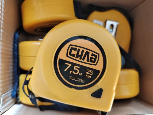 Рулетка Стандарт із магнітом 7,5 м х 25 мм СІЛА, фото 1