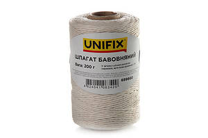 Шпагат бавовняний 200 г на втулці UNIFIX