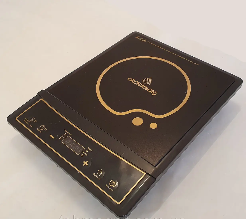 Кухонна індукційна електроплита настільна побутова одноконфоркова дачна електроплити одноконфорочні 2000W - фото 1 - id-p2403080643