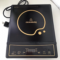 Плита електрична містка переносна одноконфоркова настільна, побутова електроплитка 2000W