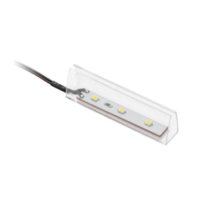 Пластиковий кліпс GTV холодний білий для скляної полиці 8 мм 0.24 W 12 V 3 LED