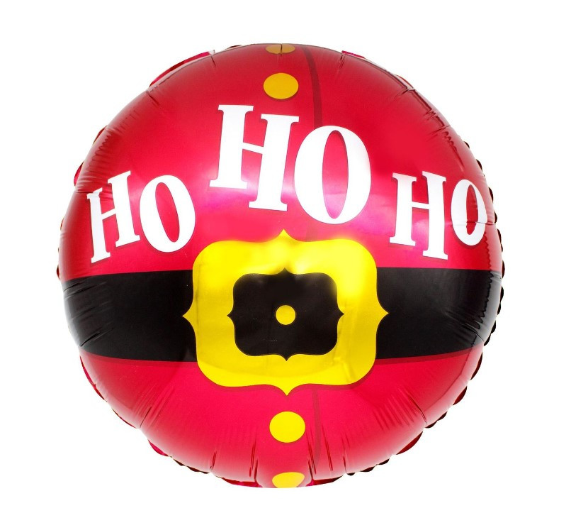 Куля фольгована кругла НО-НО-НО (Китай)