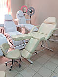 Кушетка педикюрна стаціонарна CH-240 CREAM, фото 4