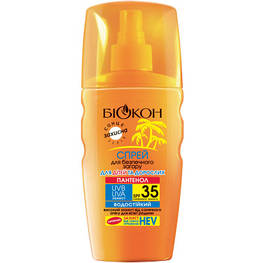 Засіб для засмаги Біокон Спрей для безпечної засмаги Для дітей і дорослих SPF-35 160 мл (4820160031173) - оригінал