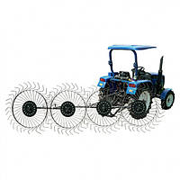 Граблі ворошилки Сонечко на 2.4 метра, на 4 колеса