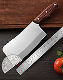 Кухонний ніж сокира для м'яса та кісток. Сікач. Сталь 3Cr13 2.5мм, фото 2