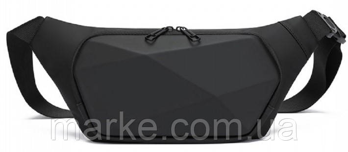 Чоловіча сумка поясна Confident чорна (mrk)