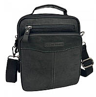 Чоловіча шкіряна сумка, планшетка Ruff Ryder чорна (mrk)