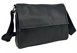 Шкіряна жіноча сумка UnaBorsetta чорний (mrk)