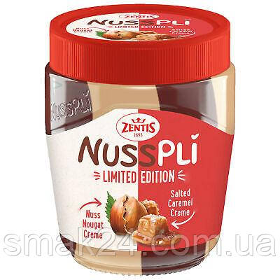 Горіховий крем DUO з горіховою нугою і карамель-солю Zentis Duo Creme Nusspli Salted Caramel MIX 300 г Німеччина