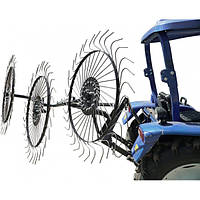 Граблі ворошилки Сонечко на 3 колеса (захваь 1.8 метра)