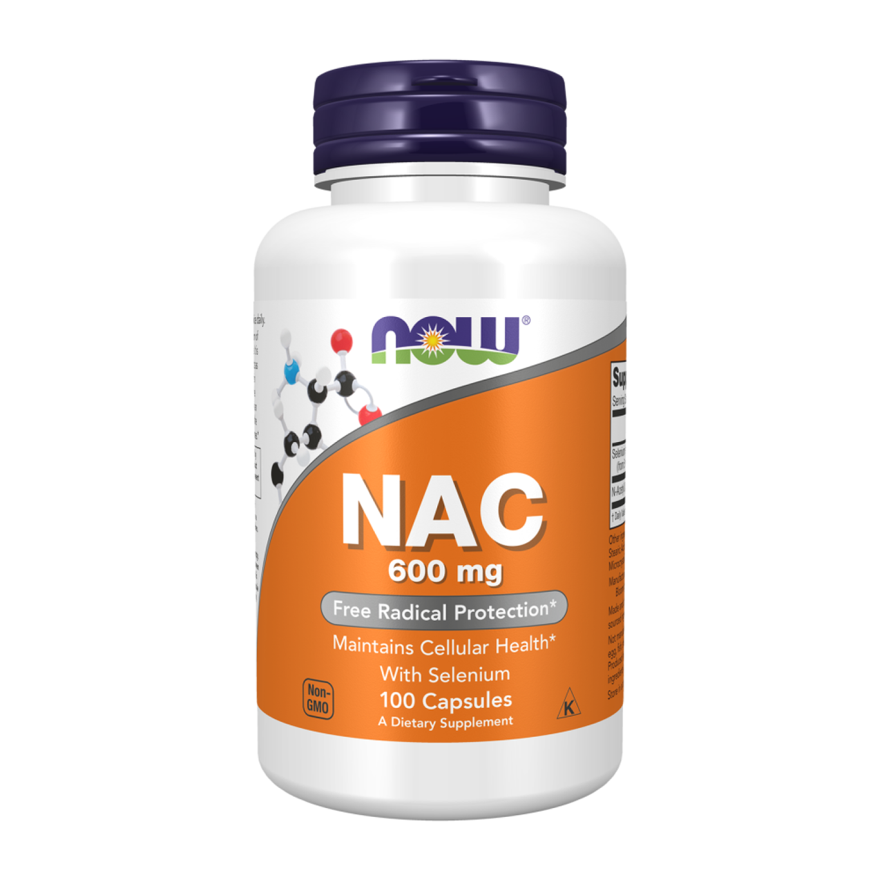 Ацетилцистеїн, NAC Now Foods NAC-ACETYL CYSTEINE 600 мг 100 капсул