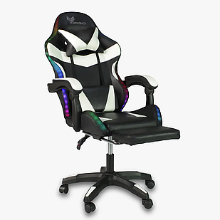 Комп'ютерне крісло Virgo Vecotti GT PRO White — Black