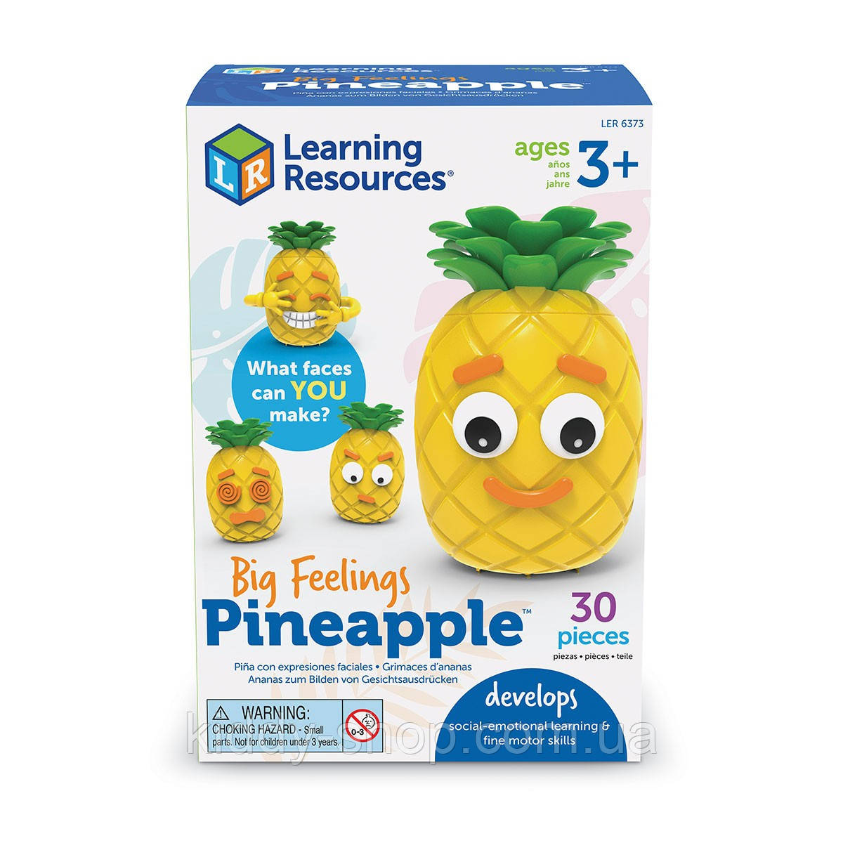 Навчальний ігровий набір LEARNING RESOURCES - Big Feelings Pineapple™ (Що відчуває ананас), фото 1