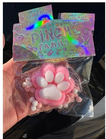 Антистрес таба-лапка Рожевий