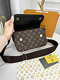 Сумка Louis Vuitton крос-боді коричневий класичний через плече Луї Вітон, фото 4